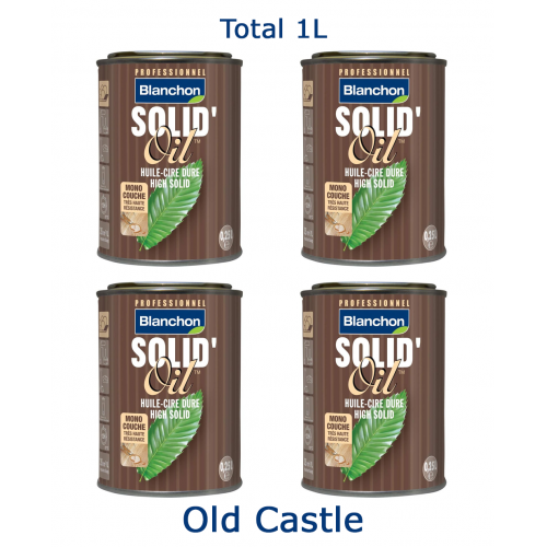 Blanchon SOLID'OIL 1 ltr (four 0.25 ltr sample cans) OLD CASTLE 03102823 (BL)